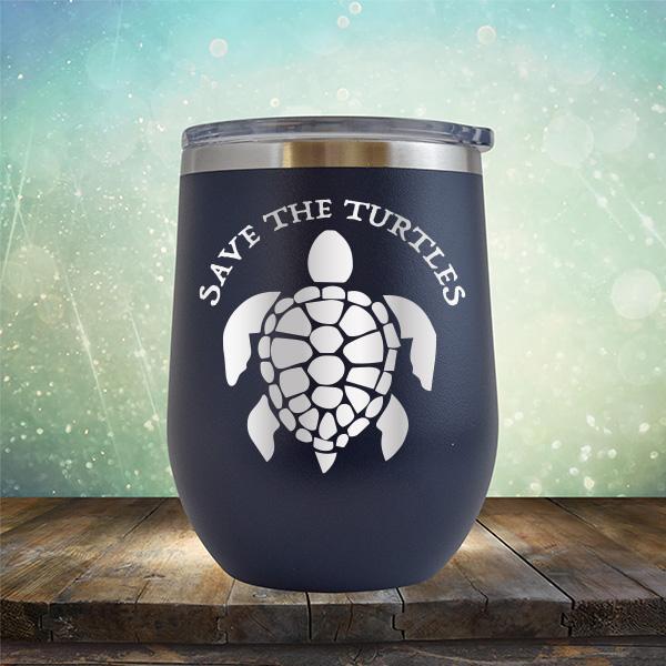 Save The Turtles - Stemless Wine Cup