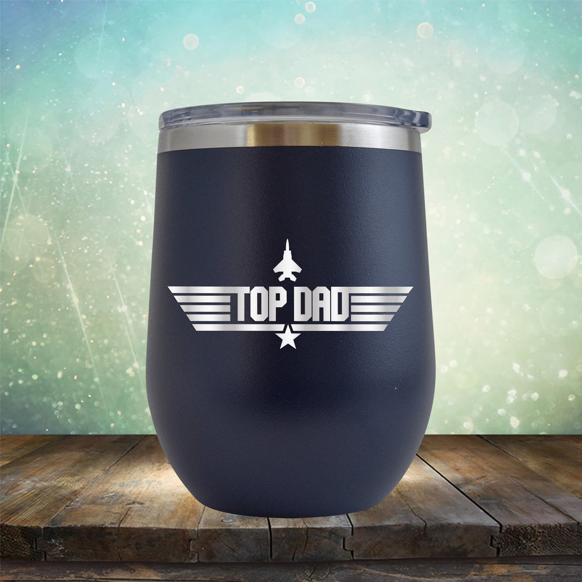 Top Dad - Stemless Wine Cup