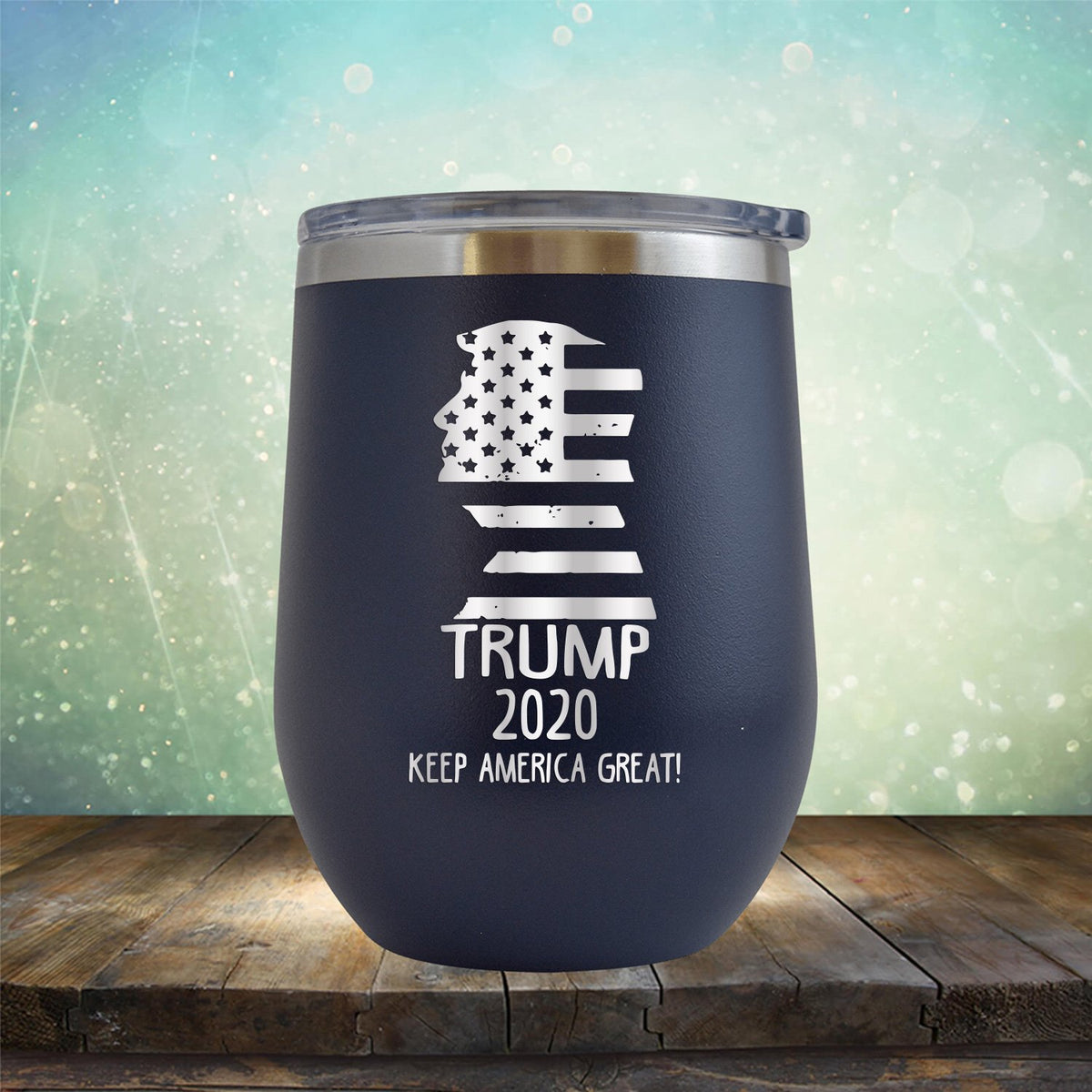 Trump 2020 Keep America Great - Stemless Wine Cup