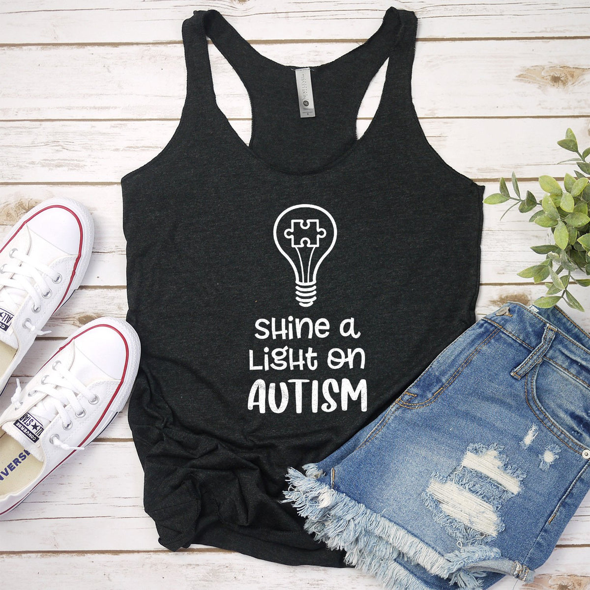 Shine A Light on Autism - Tank Top Racerback
