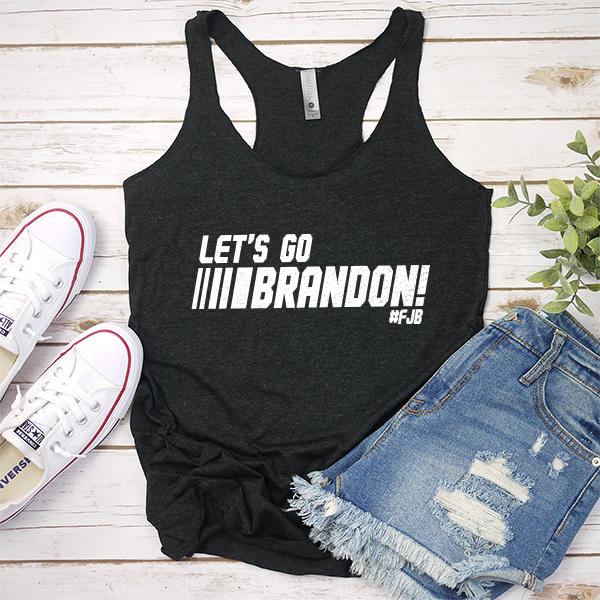 Let&#39;s Go Brandon FJB Racing - Tank Top Racerback