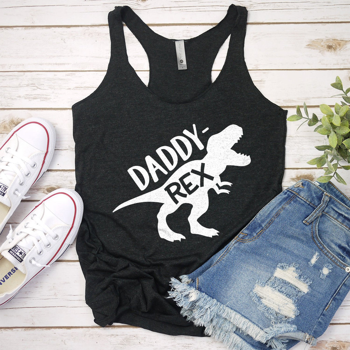 Daddy Rex Dinosaur - Tank Top Racerback