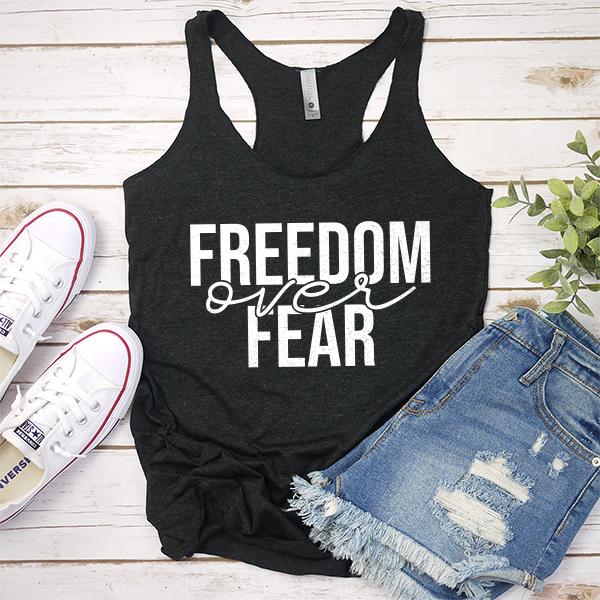 Freedom Over Fear - Tank Top Racerback