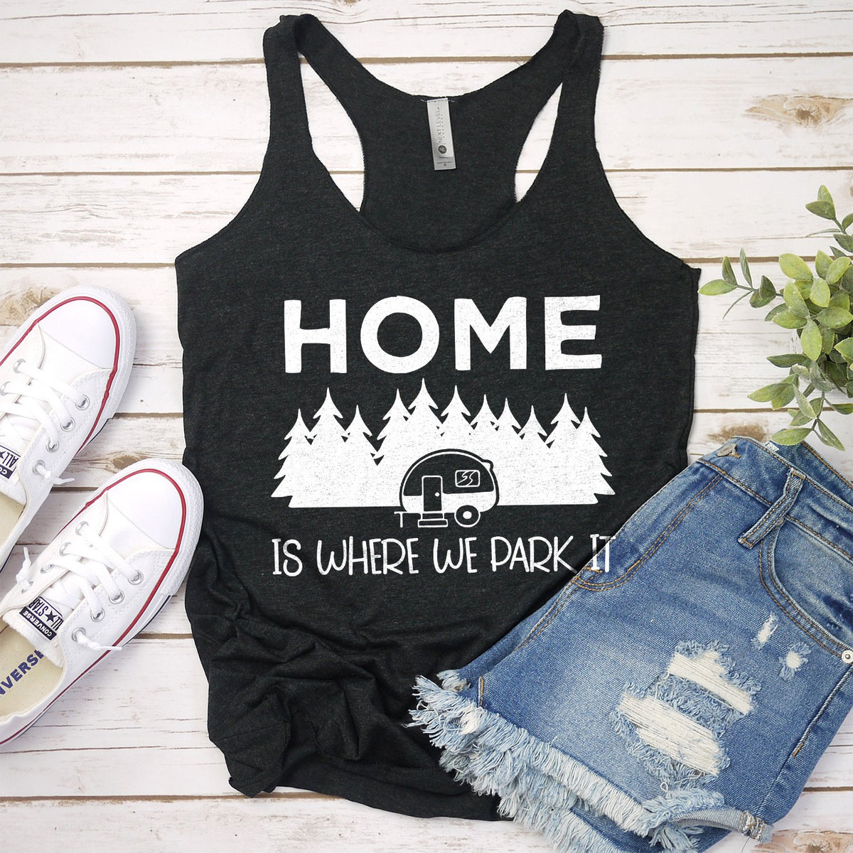 Home Is Where We Park It - Tank Top Racerback