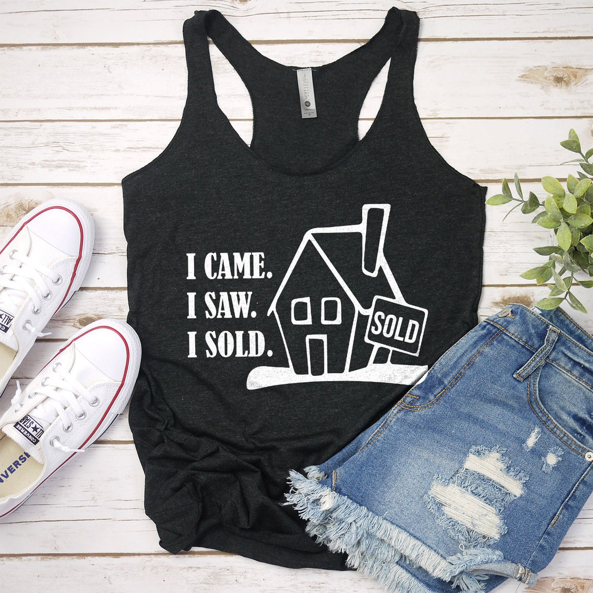 I Came I Saw I Sold - Tank Top Racerback