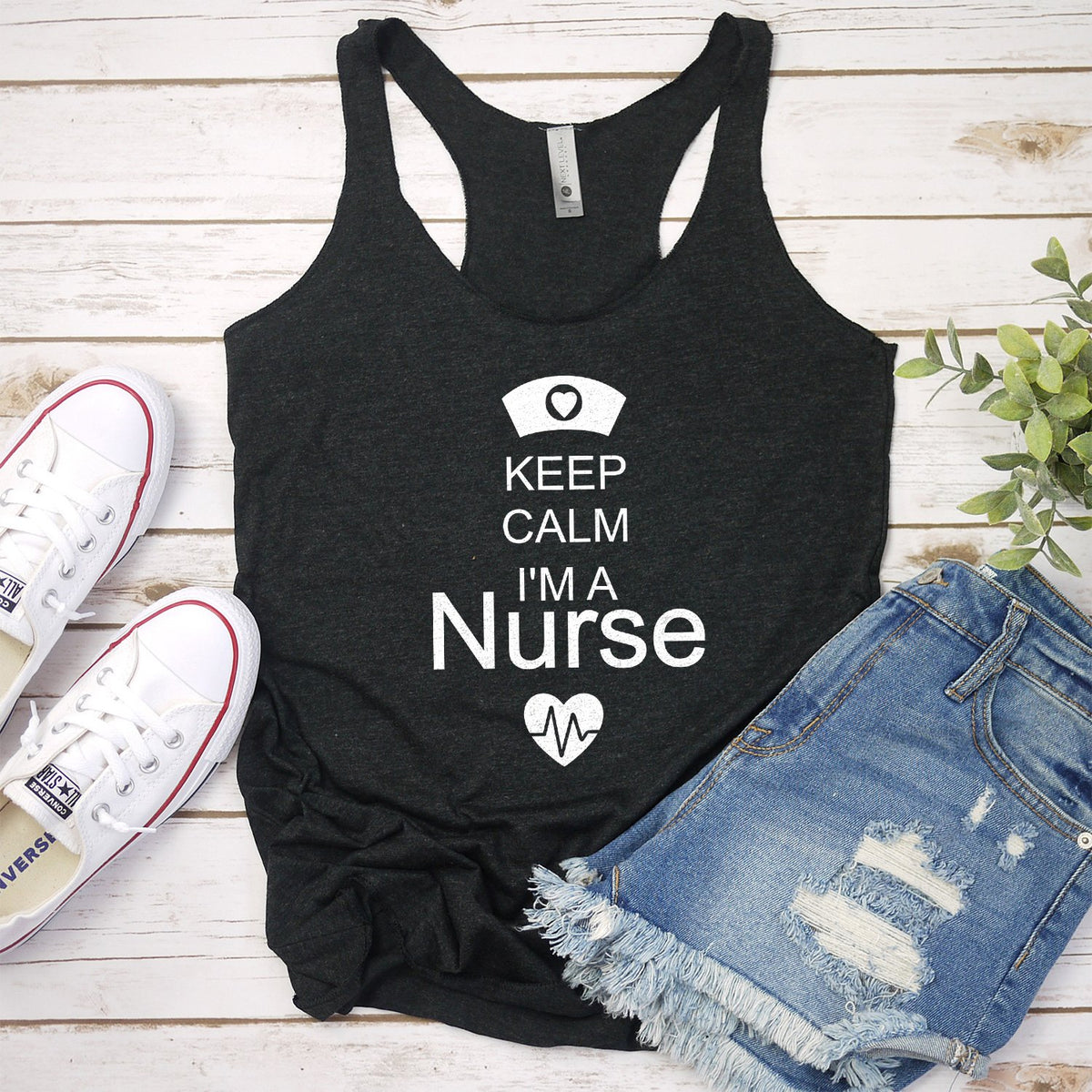 Keep Calm I&#39;m A Nurse - Tank Top Racerback