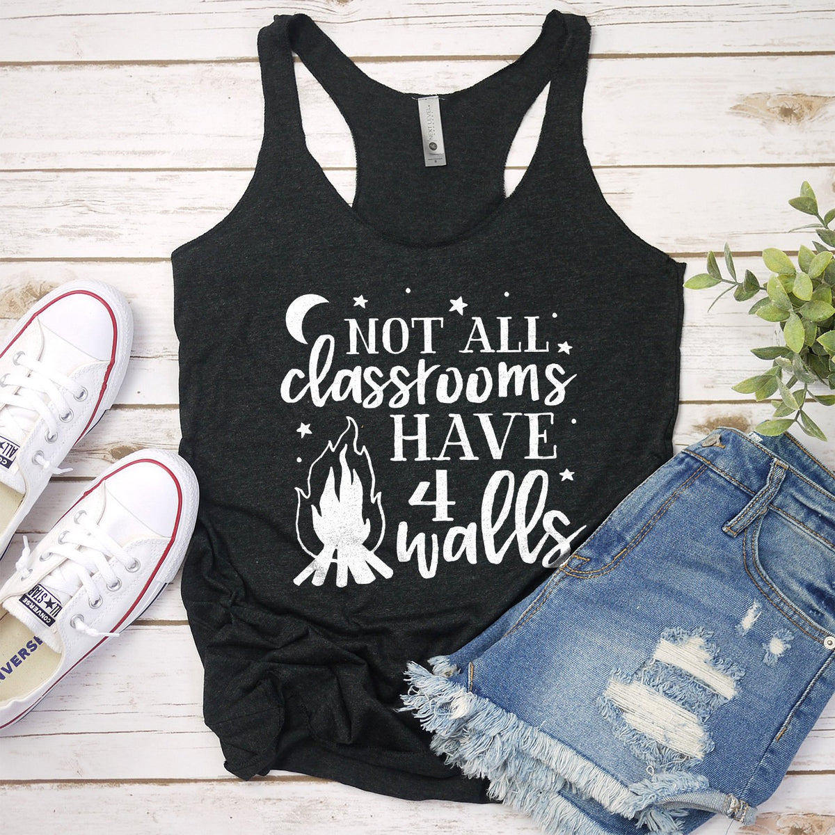 Not All Classrooms Have 4 Walls - Tank Top Racerback