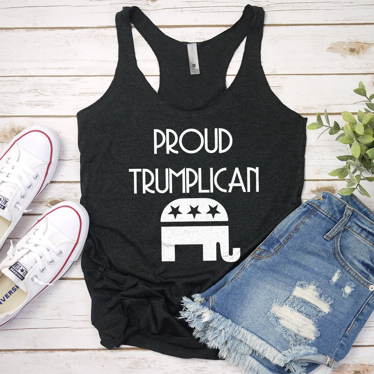 Proud Trumplican Elephant - Tank Top Racerback