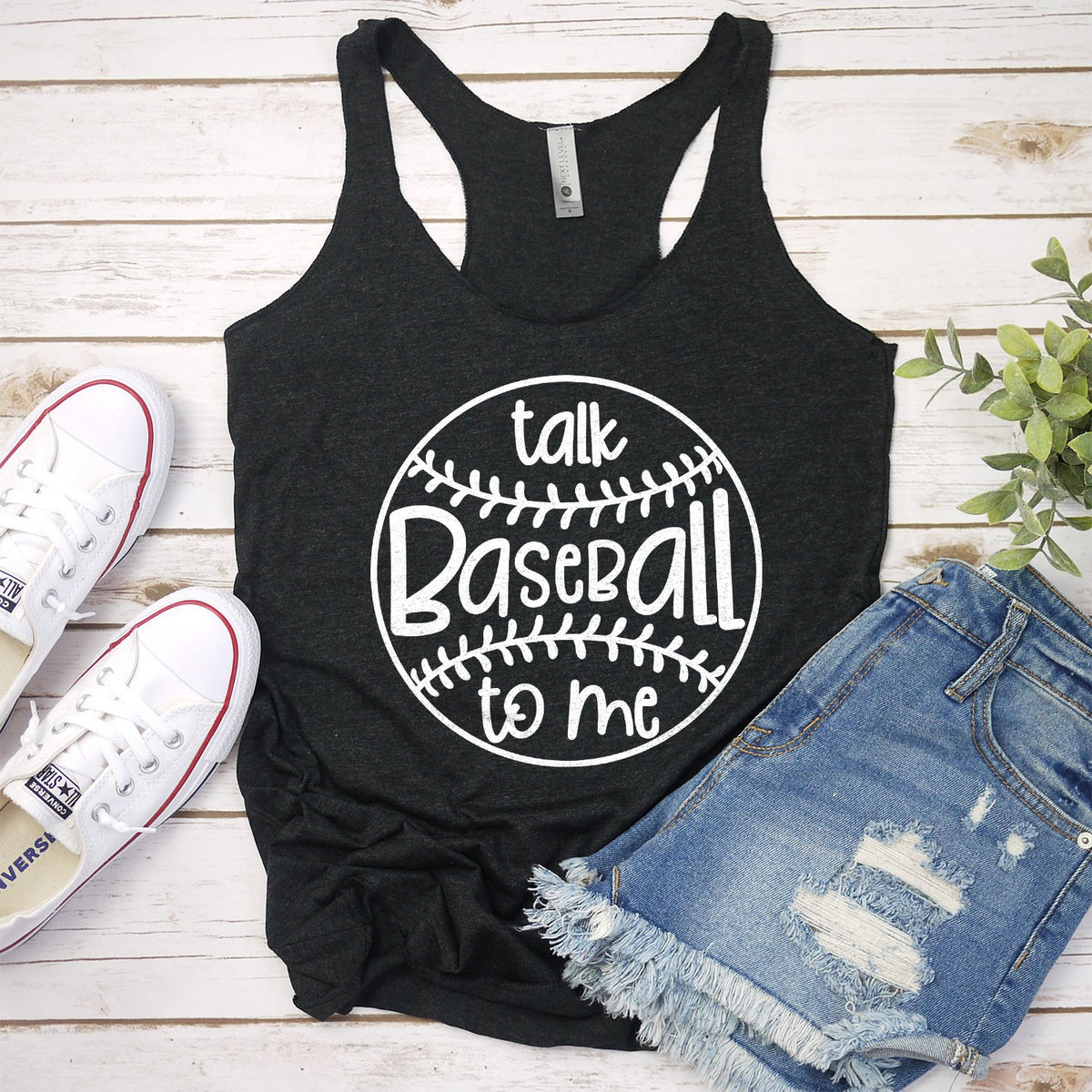 Talk Baseball To Me - Tank Top Racerback