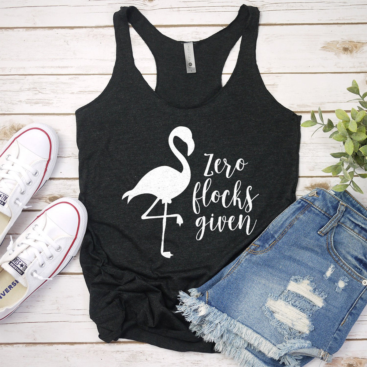 Zero Flocks Given - Tank Top Racerback