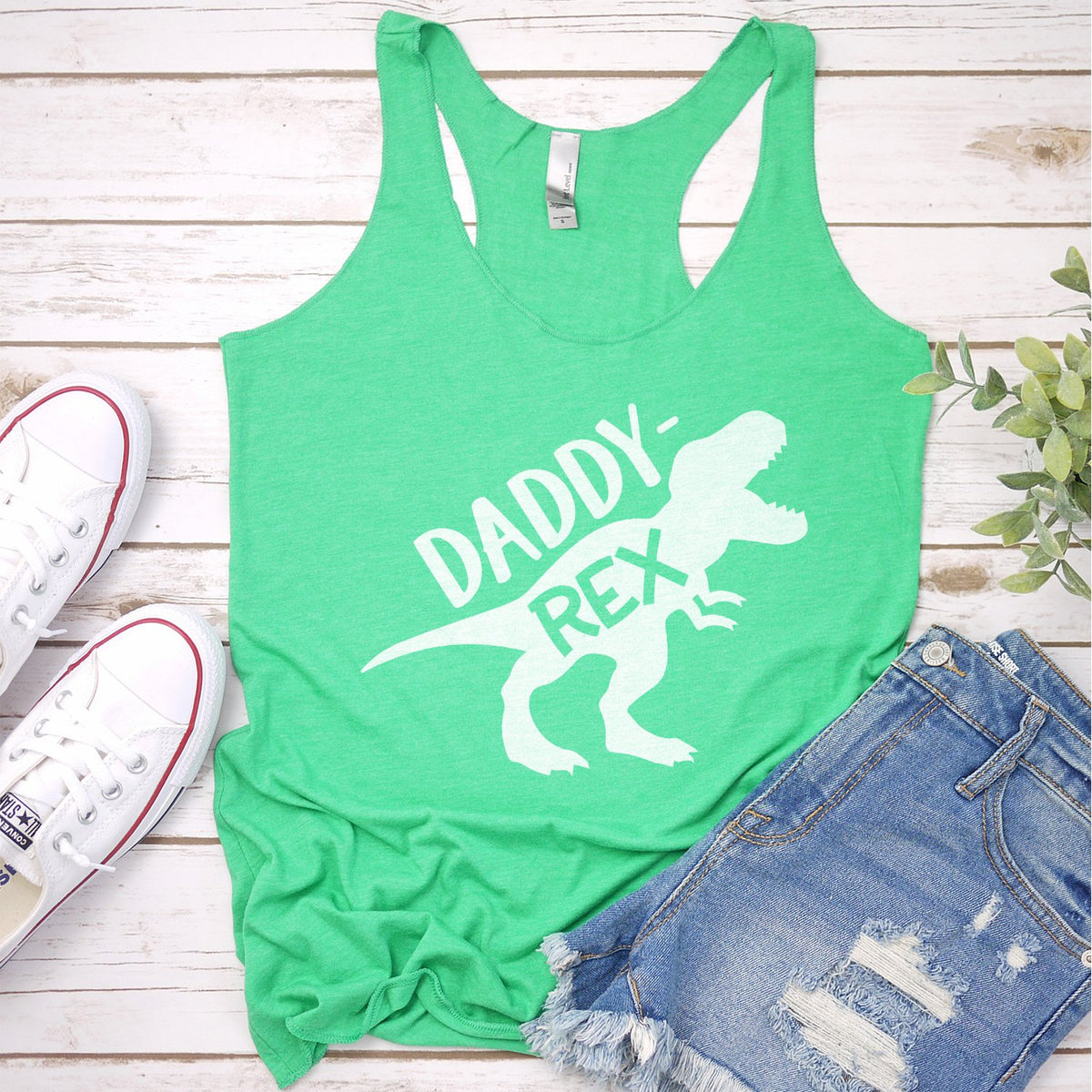 Daddy Rex Dinosaur - Tank Top Racerback