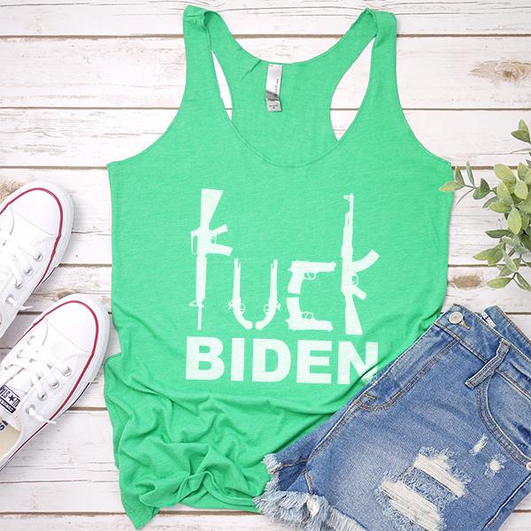 Fuck Biden Guns - Tank Top Racerback