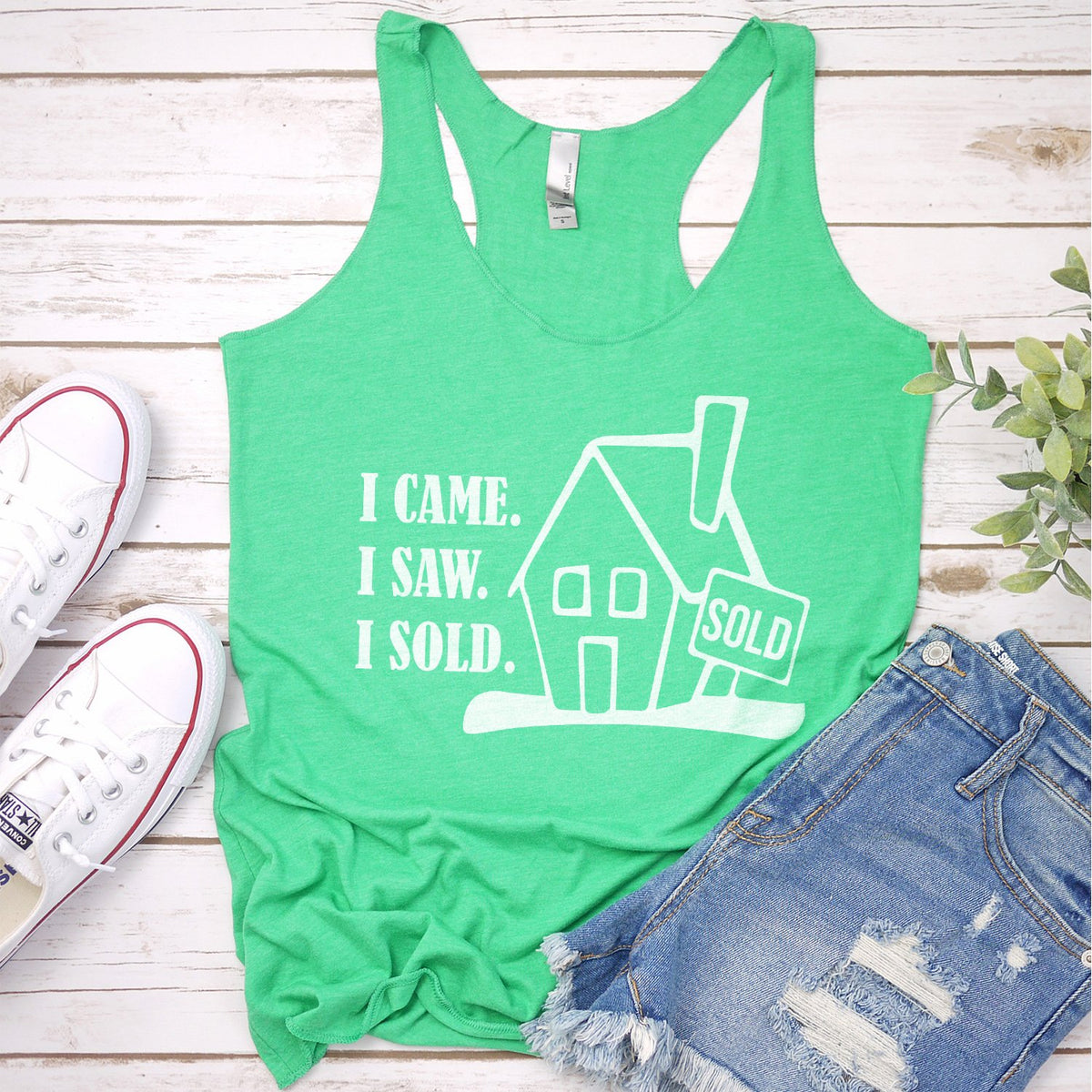 I Came I Saw I Sold - Tank Top Racerback