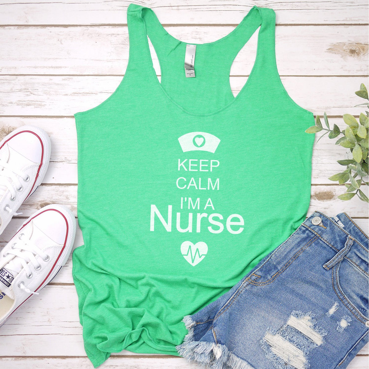 Keep Calm I&#39;m A Nurse - Tank Top Racerback