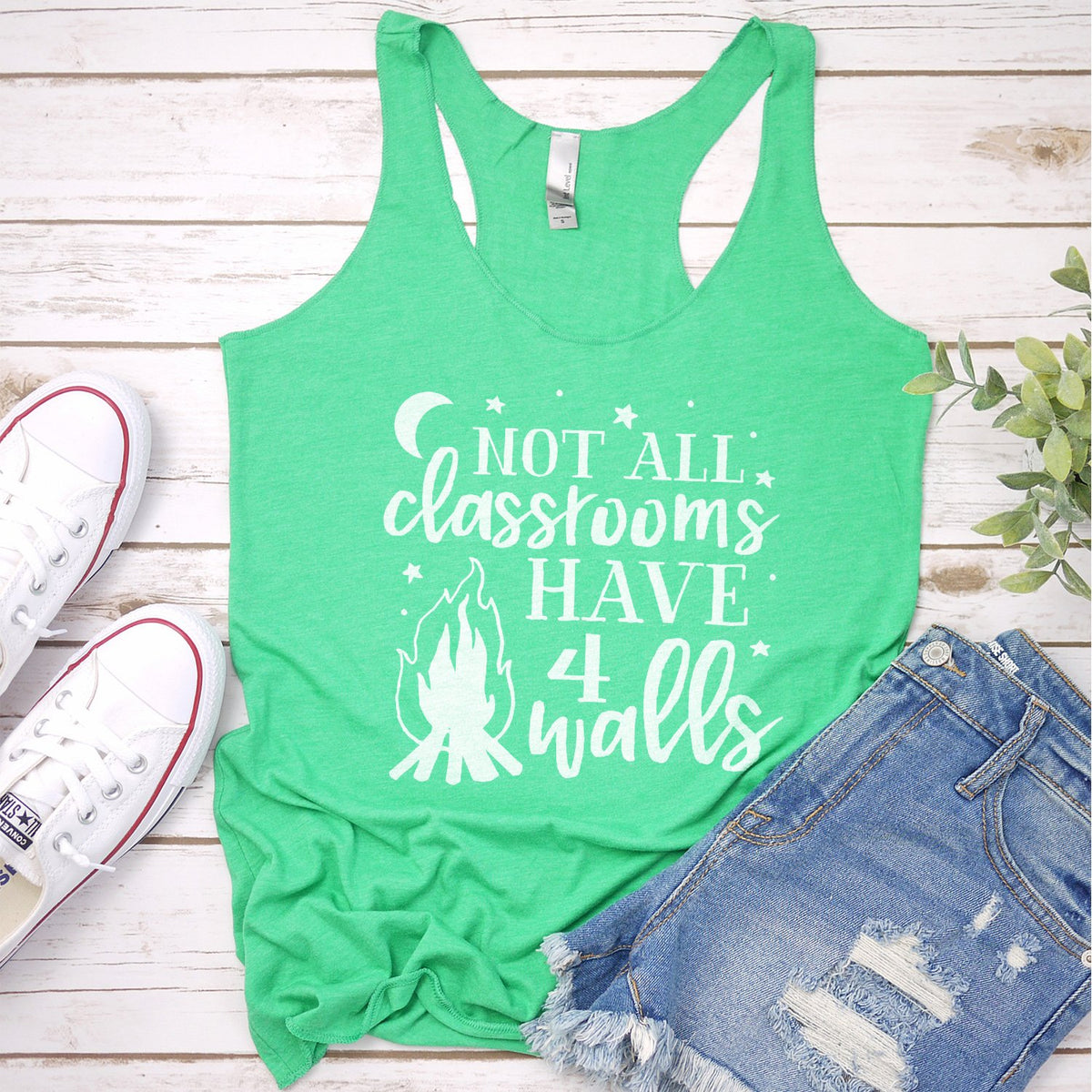 Not All Classrooms Have 4 Walls - Tank Top Racerback