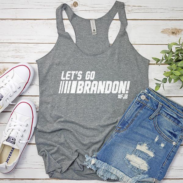 Let&#39;s Go Brandon FJB Racing - Tank Top Racerback