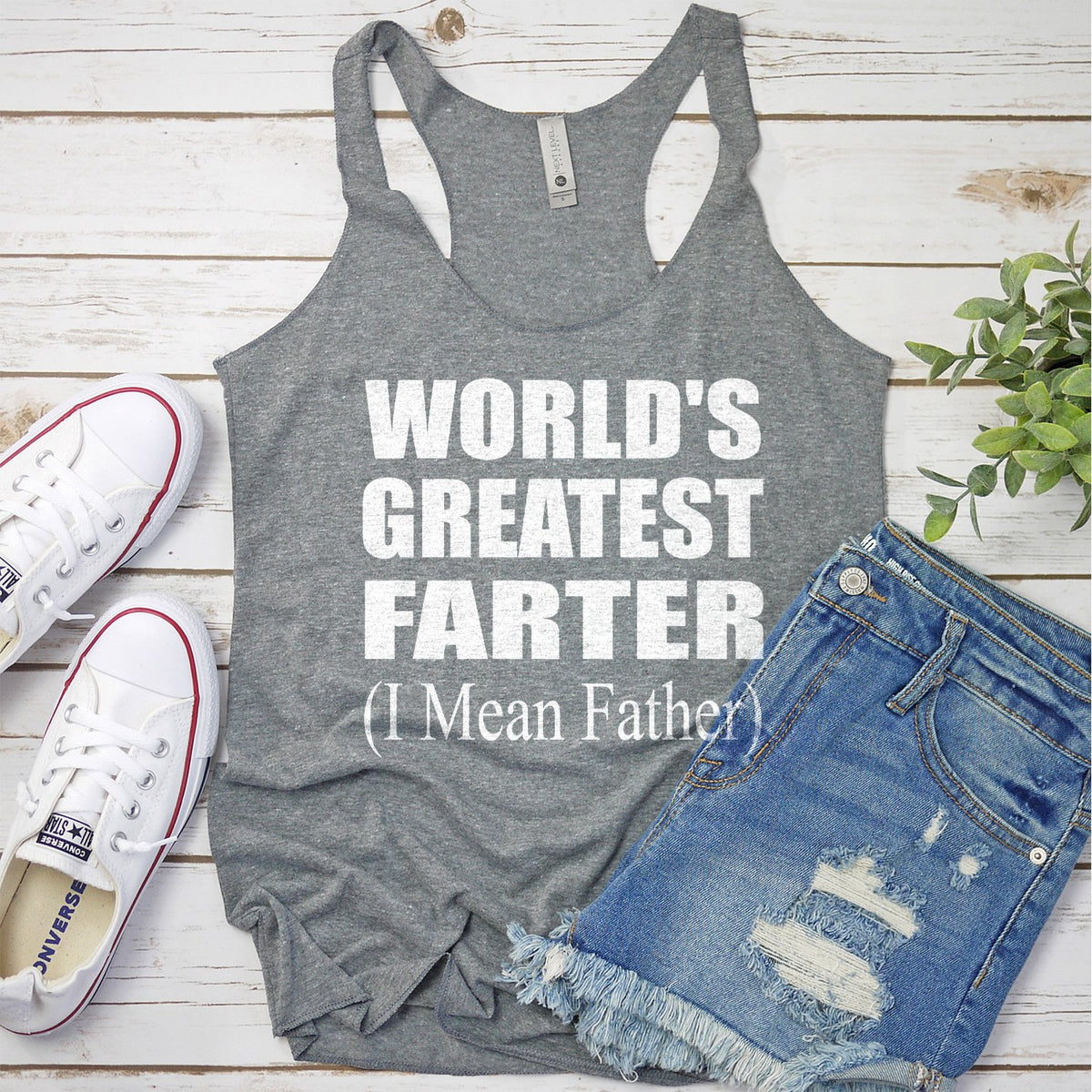 World&#39;s Greatest Farter (I Mean Father) - Tank Top Racerback