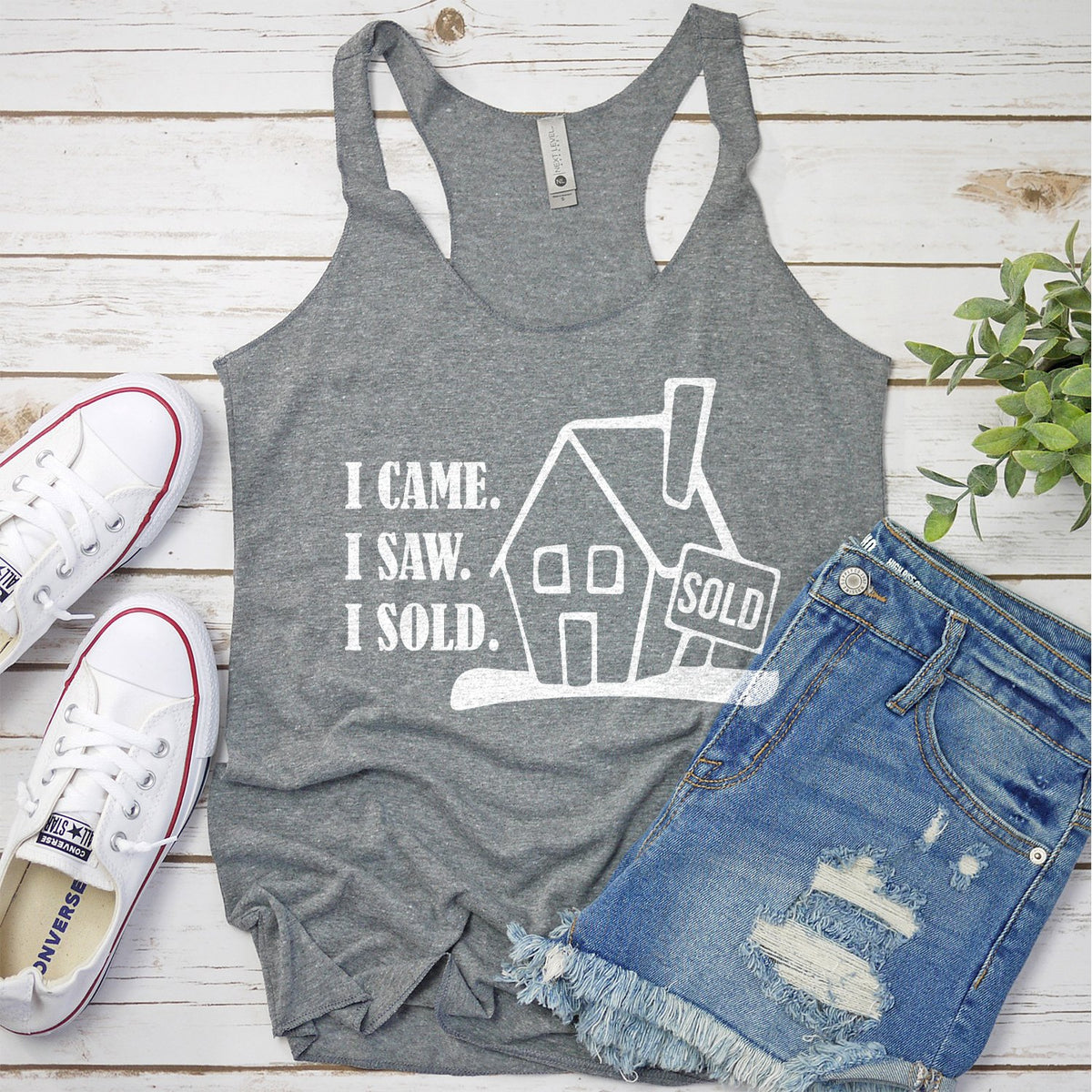 I Came I Saw I Sold - Tank Top Racerback