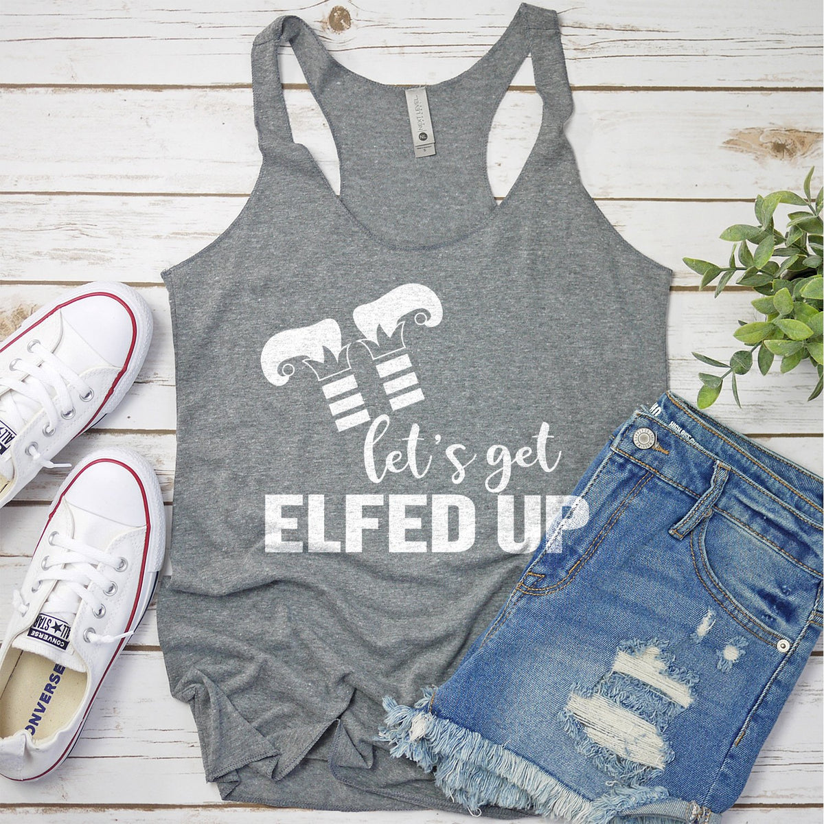 Let&#39;s Get Elfed Up - Tank Top Racerback