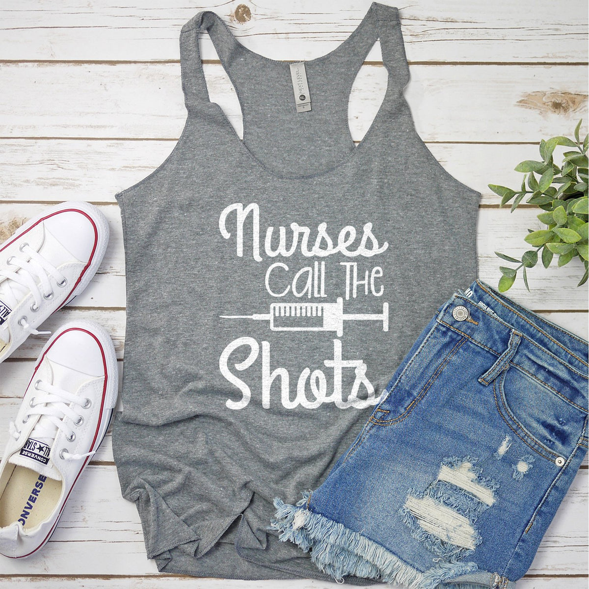 Nurses Call the Shots - Tank Top Racerback