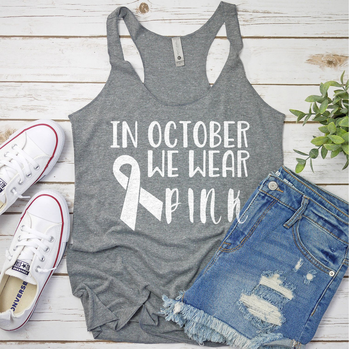 In October We Wear Pink - Tank Top Racerback