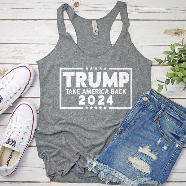 Trump Take America Back 2024 - Tank Top Racerback