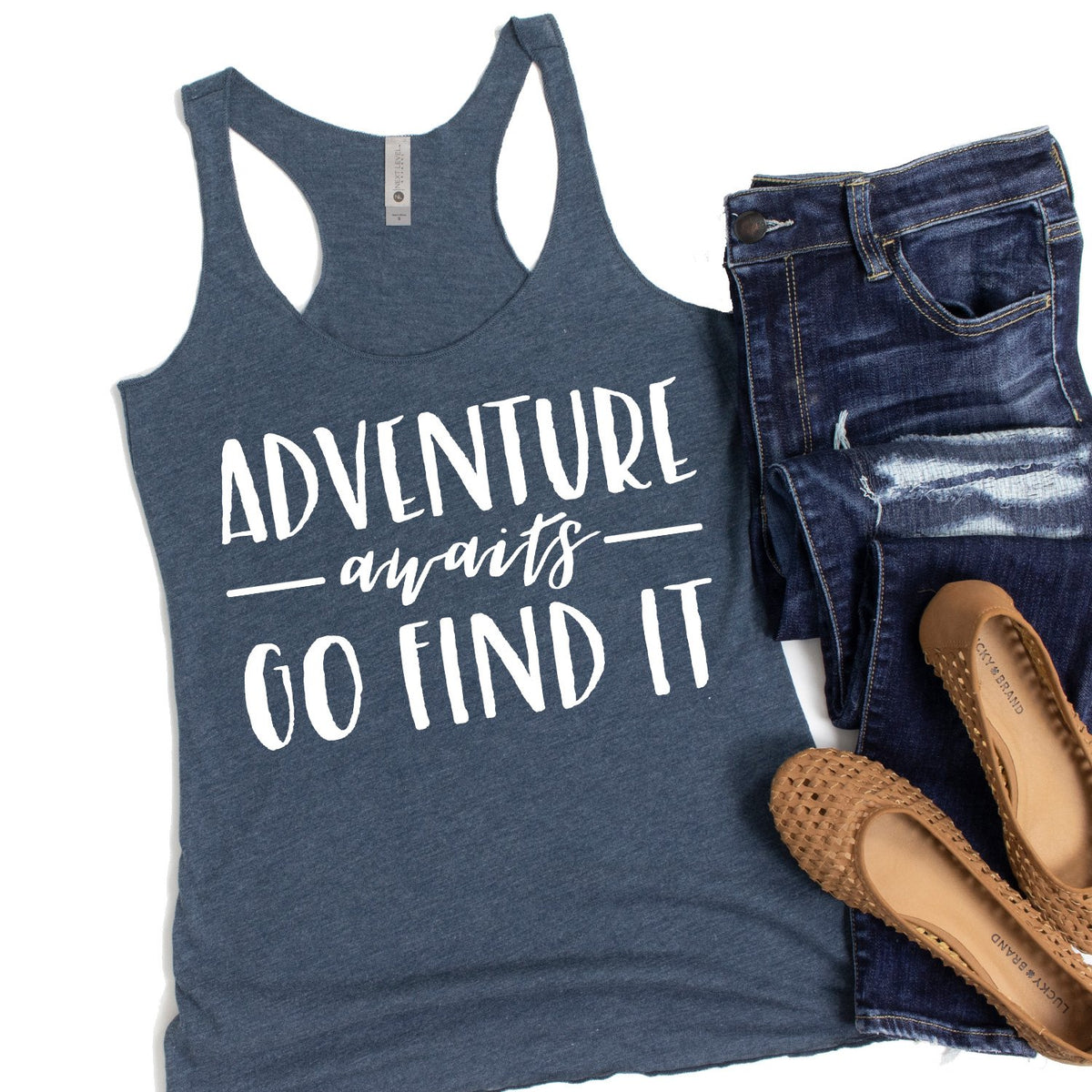Adventure Awaits Go Find it - Tank Top Racerback