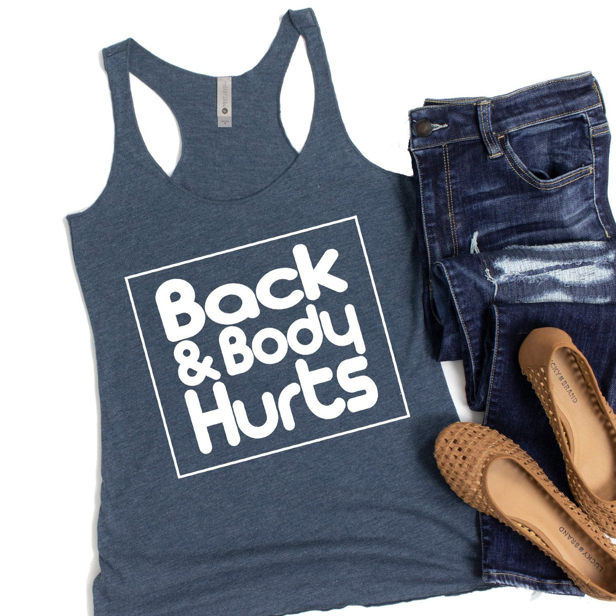 Back &amp; Body Hurts - Tank Top Racerback