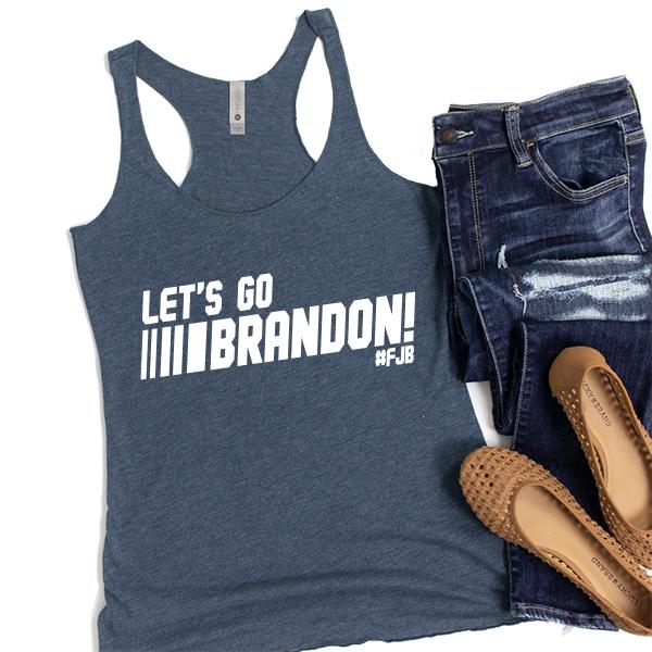 Let&#39;s Go Brandon FJB Racing - Tank Top Racerback