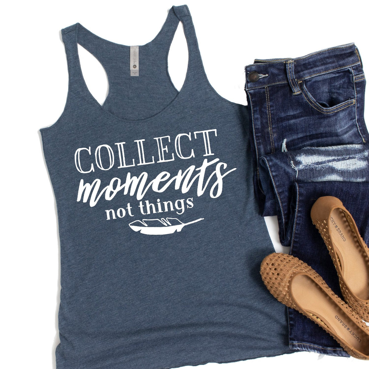 Collect Moments Not Things - Tank Top Racerback