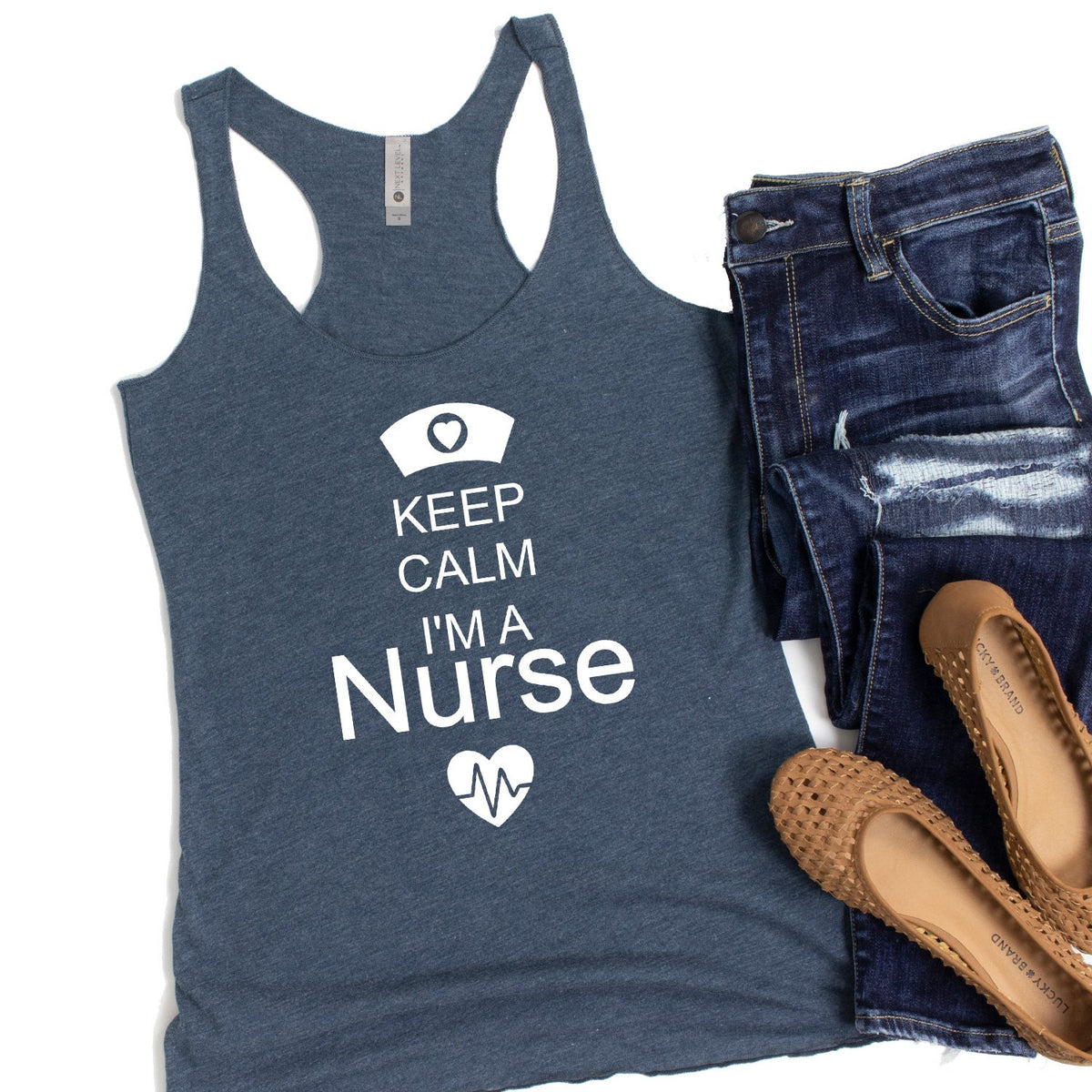 Keep Calm I&#39;m A Nurse - Tank Top Racerback