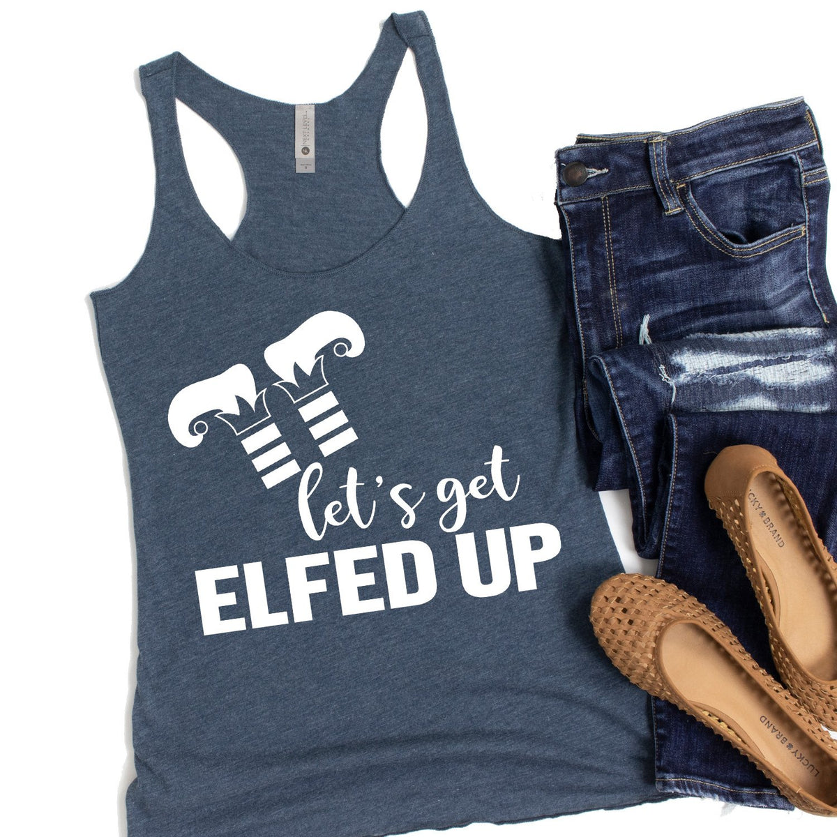 Let&#39;s Get Elfed Up - Tank Top Racerback