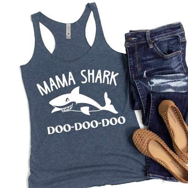 Mama Shark Doo-Doo-Doo - Tank Top Racerback