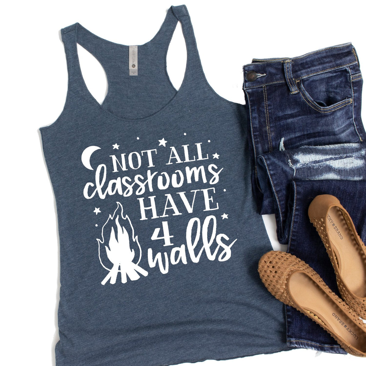 Not All Classrooms Have 4 Walls - Tank Top Racerback