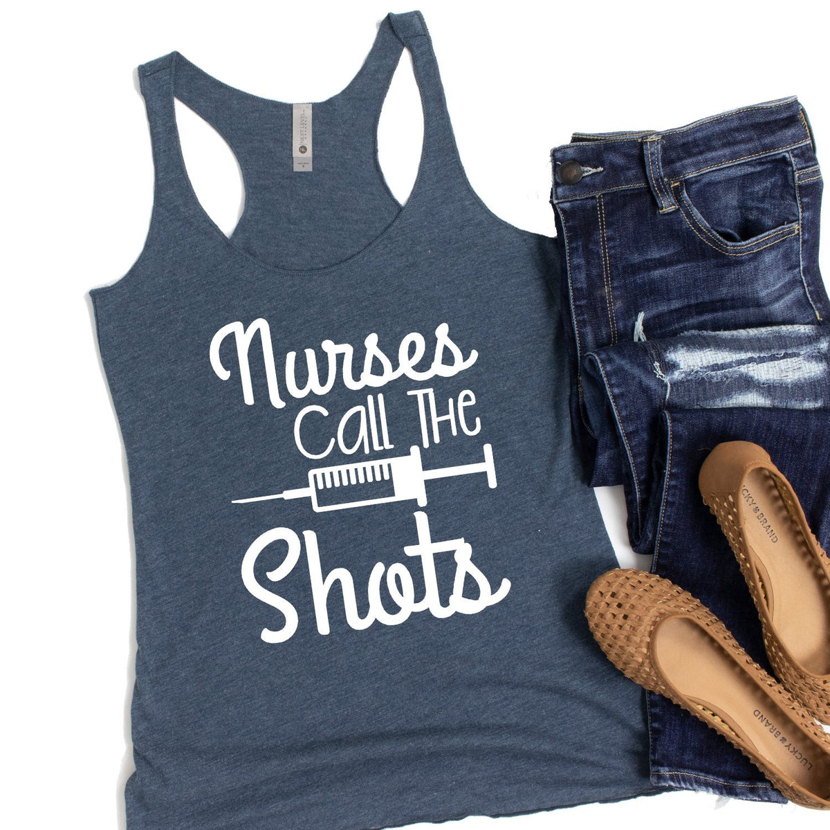 Nurses Call the Shots - Tank Top Racerback