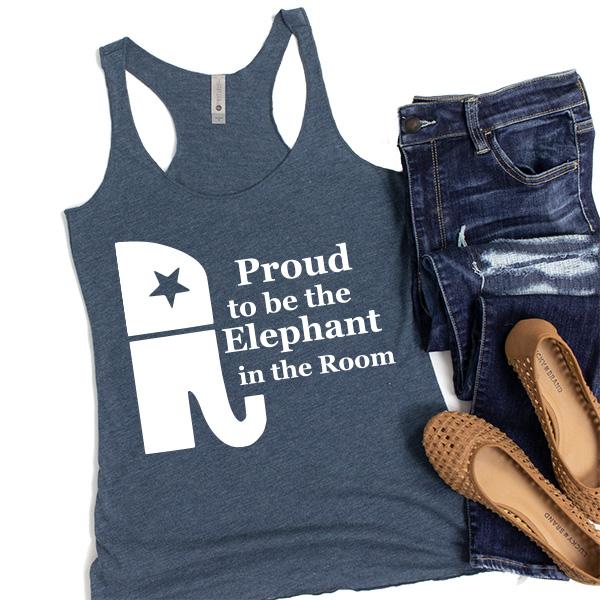 Proud To Be The Elephant in the Room - Tank Top Racerback