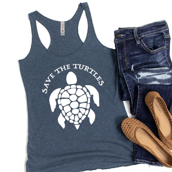 Save The Turtles - Tank Top Racerback