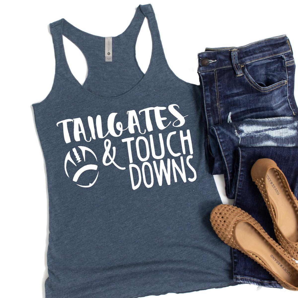 Tailgates &amp; Touchdowns - Tank Top Racerback