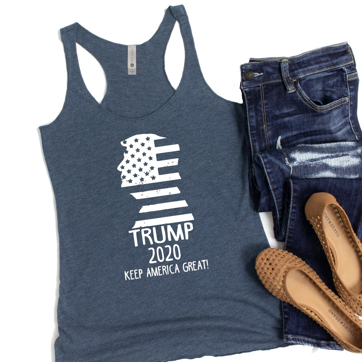 Trump 2020 Keep America Great - Tank Top Racerback