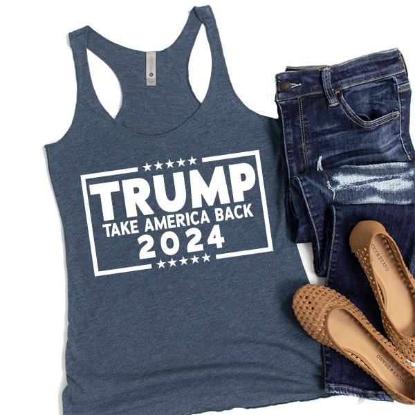 Trump Take America Back 2024 - Tank Top Racerback