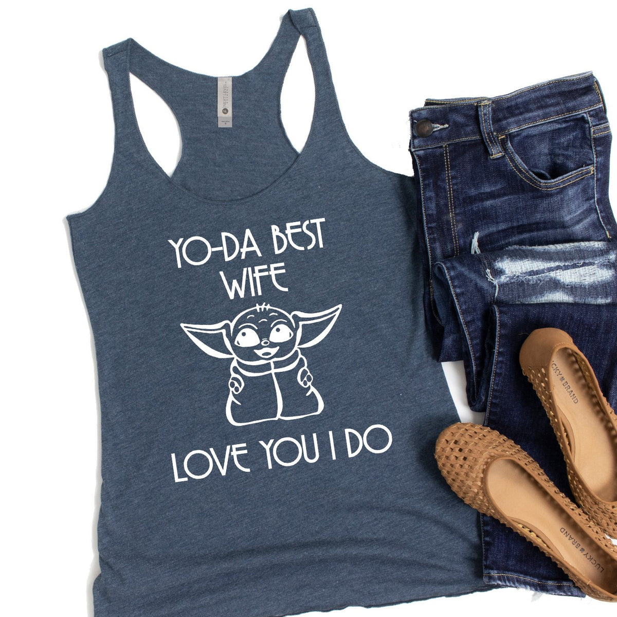 Yo-Da Best Wife Love You I Do - Tank Top Racerback