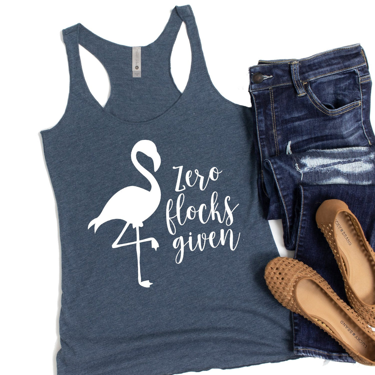 Zero Flocks Given - Tank Top Racerback