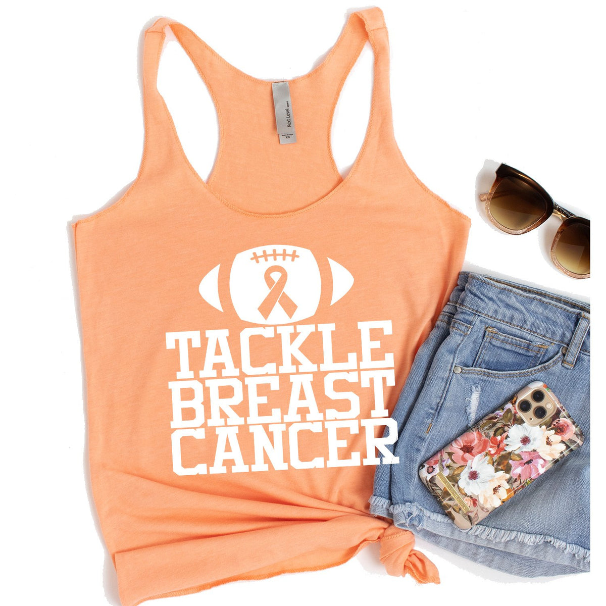 Tackle Breast Cancer - Tank Top Racerback