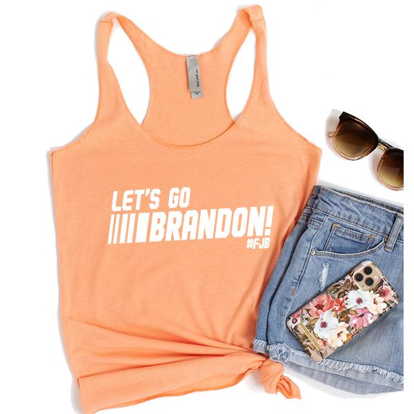 Let&#39;s Go Brandon FJB Racing - Tank Top Racerback