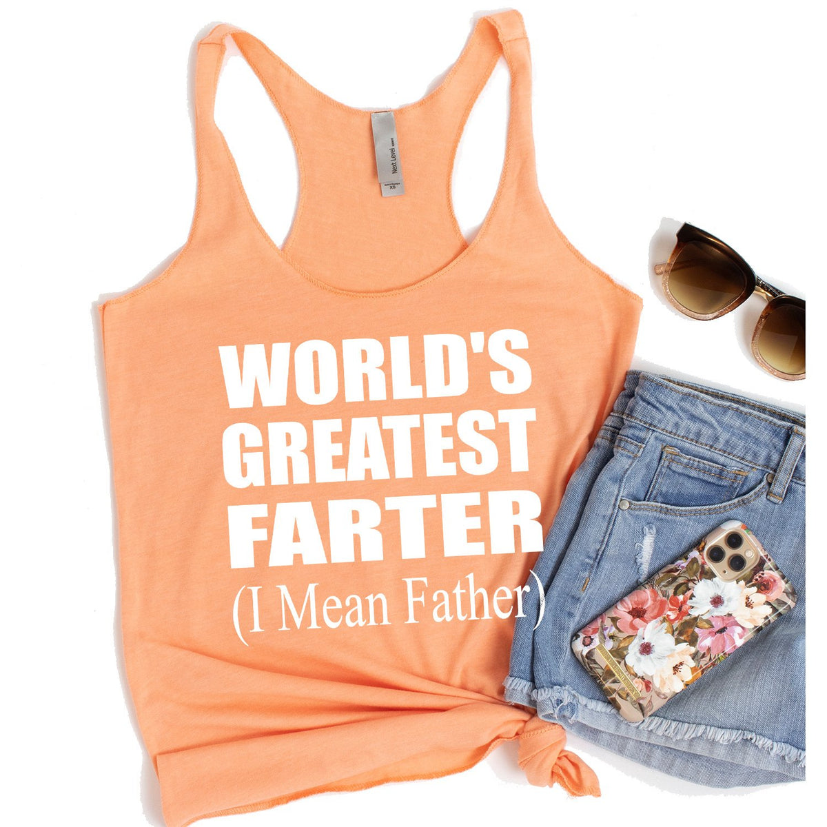World&#39;s Greatest Farter (I Mean Father) - Tank Top Racerback