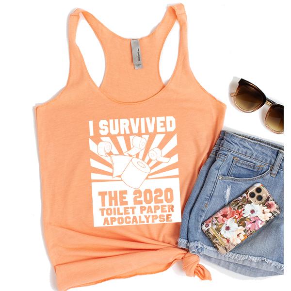 I Survived 2020 Toilet Paper Apocalypse - Tank Top Racerback