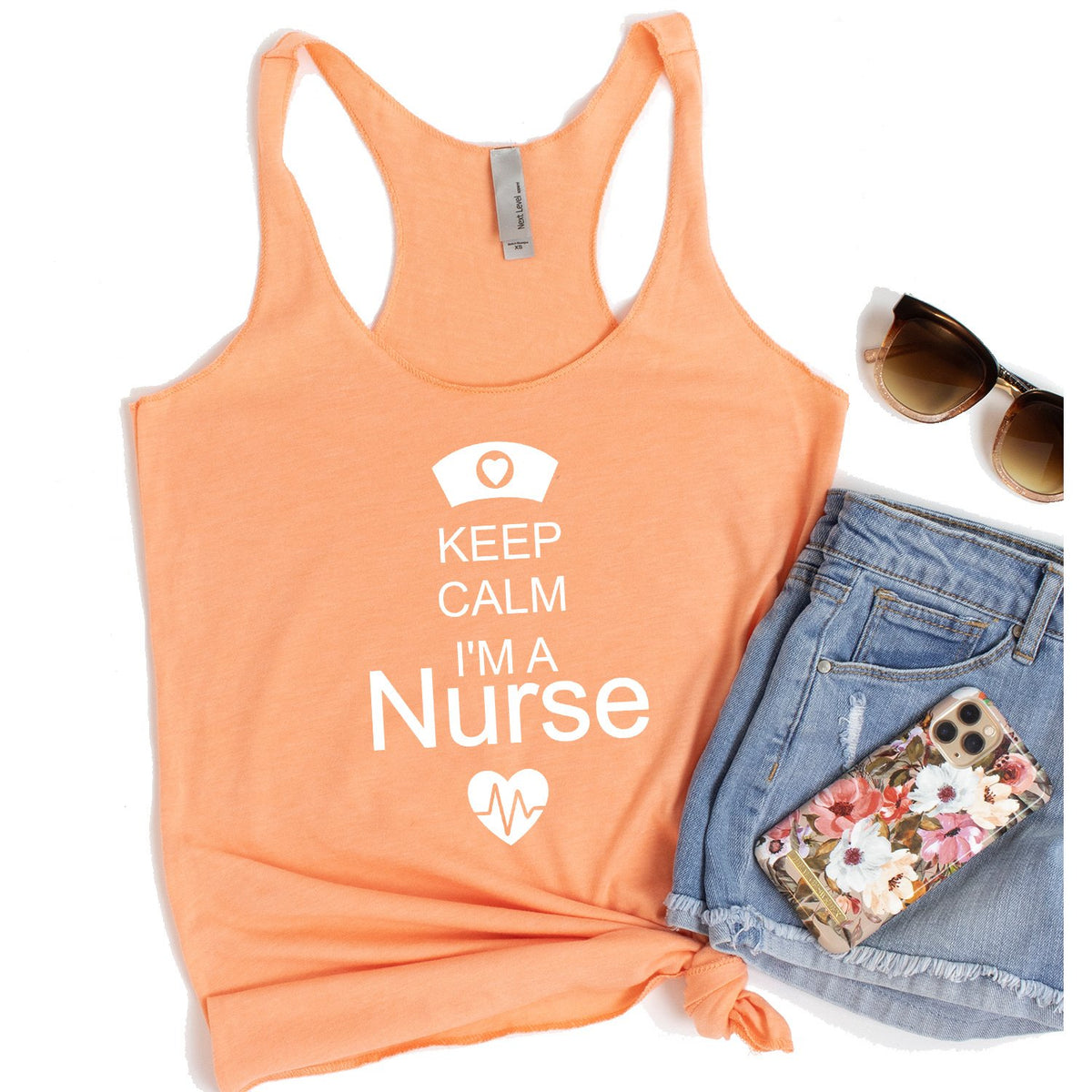 Keep Calm I&#39;m A Nurse - Tank Top Racerback