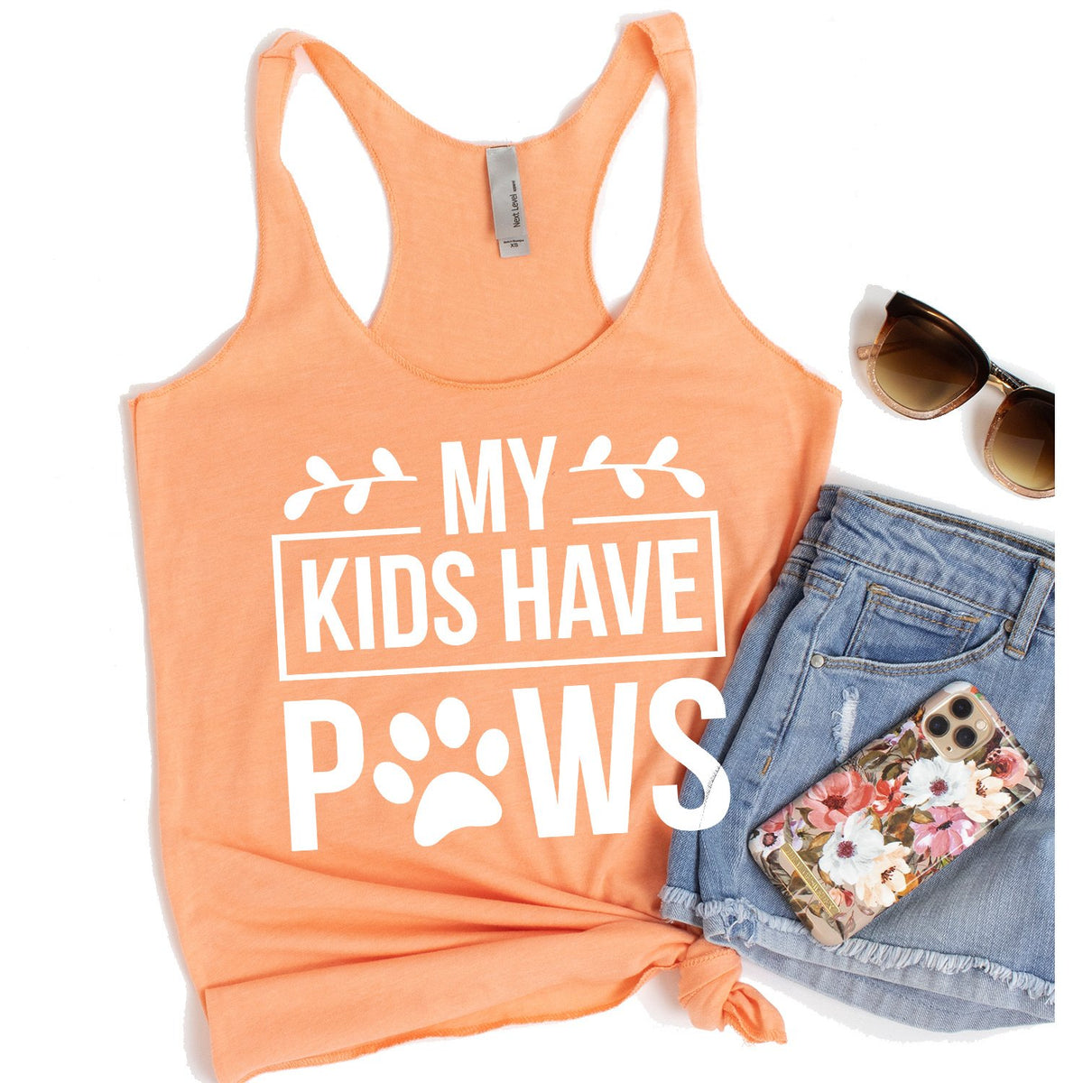 My Kids Have Paws - Tank Top Racerback