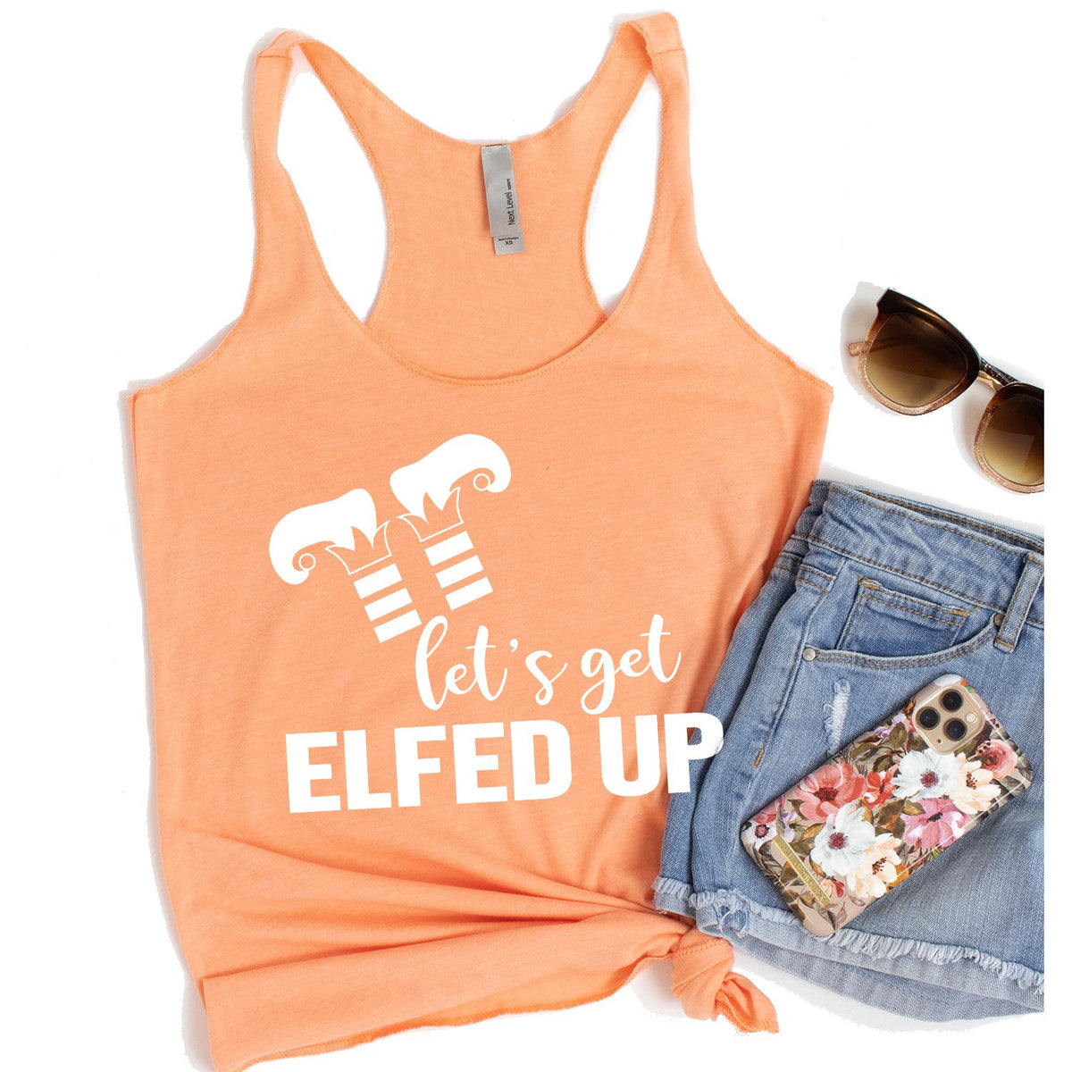 Let&#39;s Get Elfed Up - Tank Top Racerback