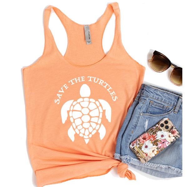 Save The Turtles - Tank Top Racerback